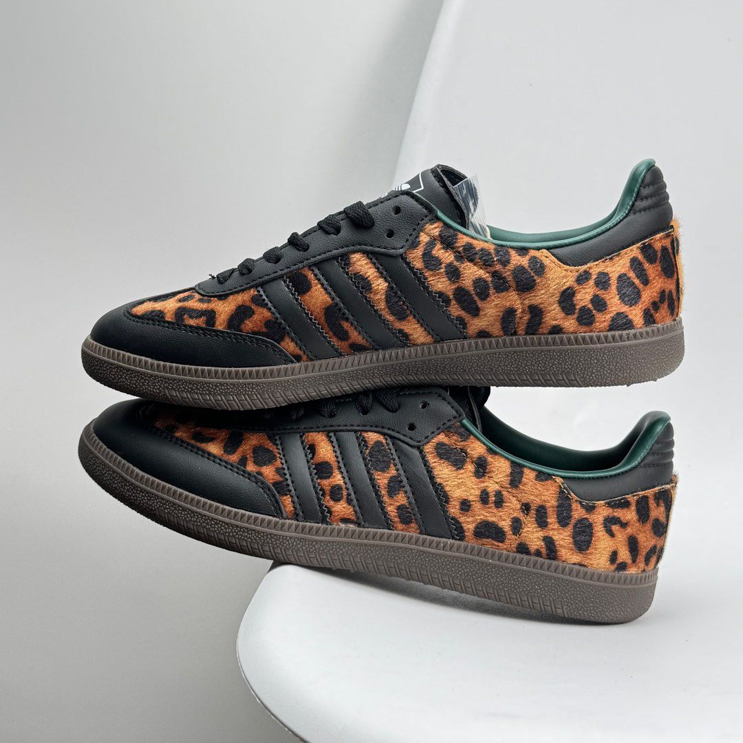 Adidas Samba Leopard - Collegiate Green 2025