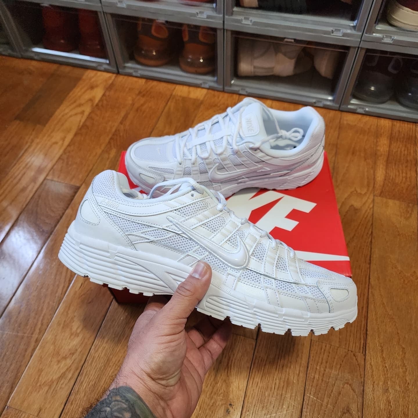 Nike p6000 triple white