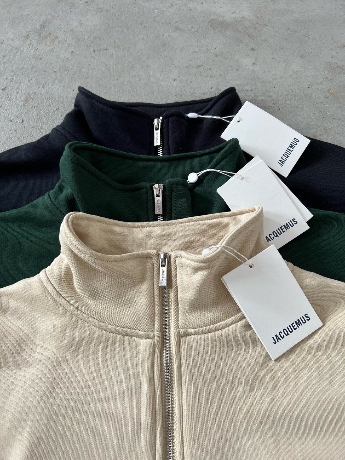 Jacquemus Pull Zippé Noir (vente privée)