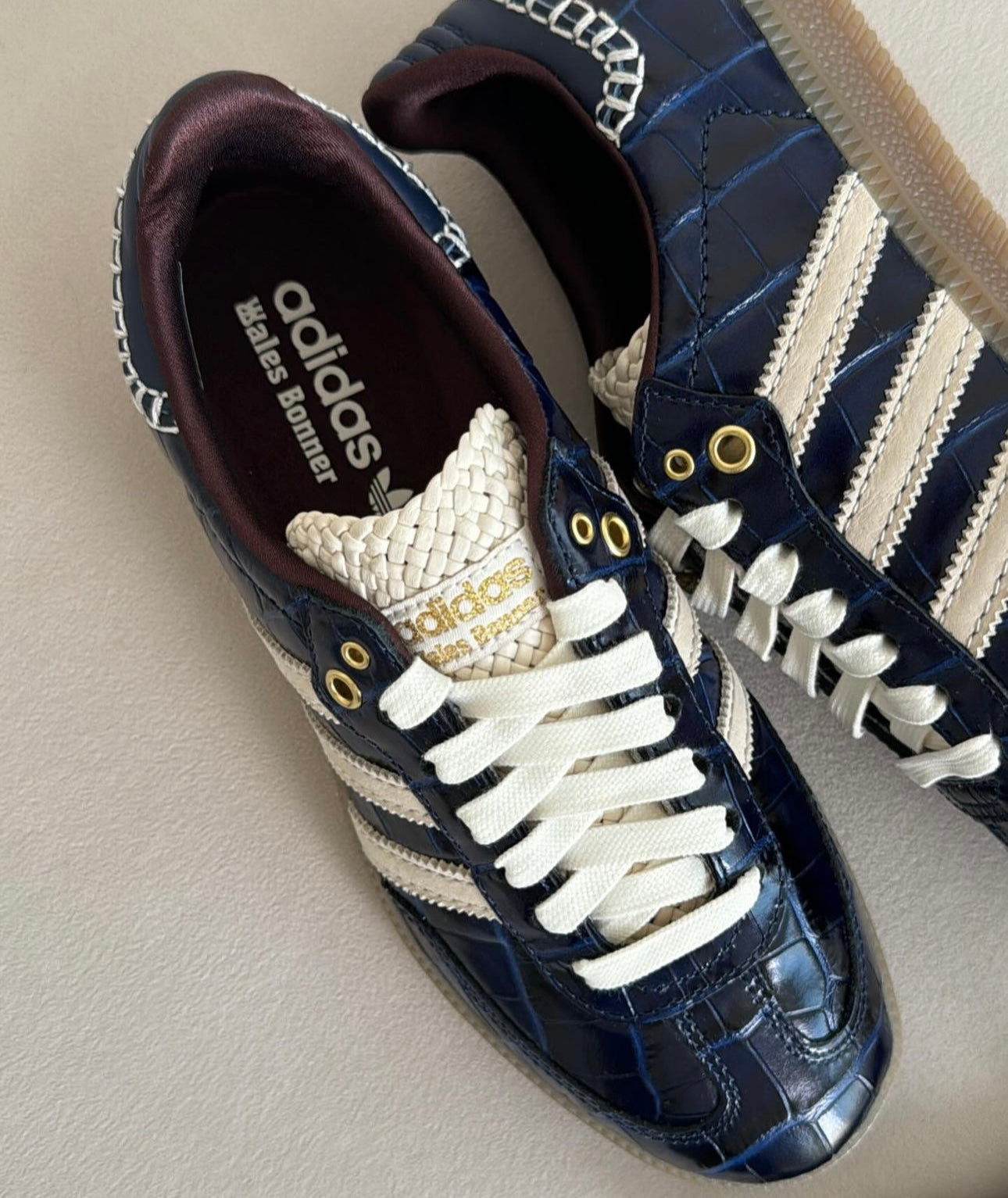 Wales Bonner X Adidas Originals Samba 'Collegiate Navy Night Red'