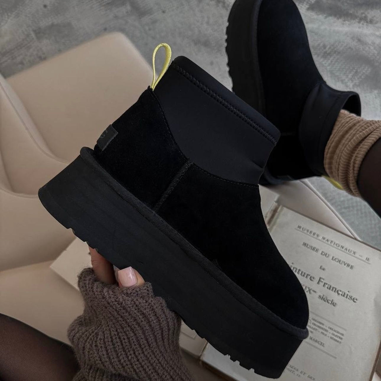 Classic Mini Dipper Black Boot