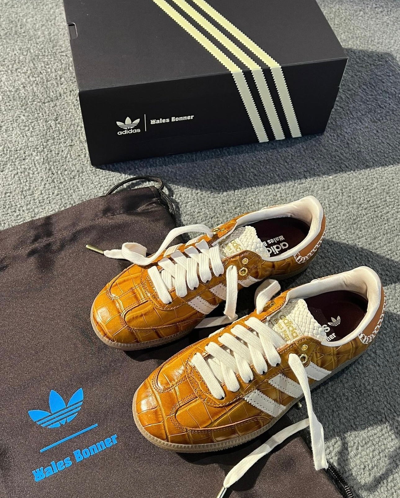 Wales Bonner X Adidas Originals Samba 'Wonder White Night Brown'