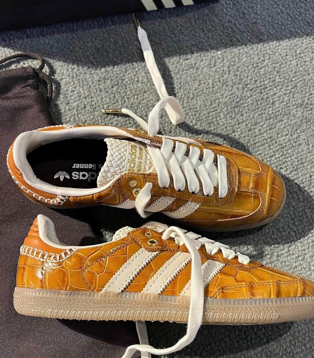 Wales Bonner X Adidas Originals Samba 'Wonder White Night Brown'