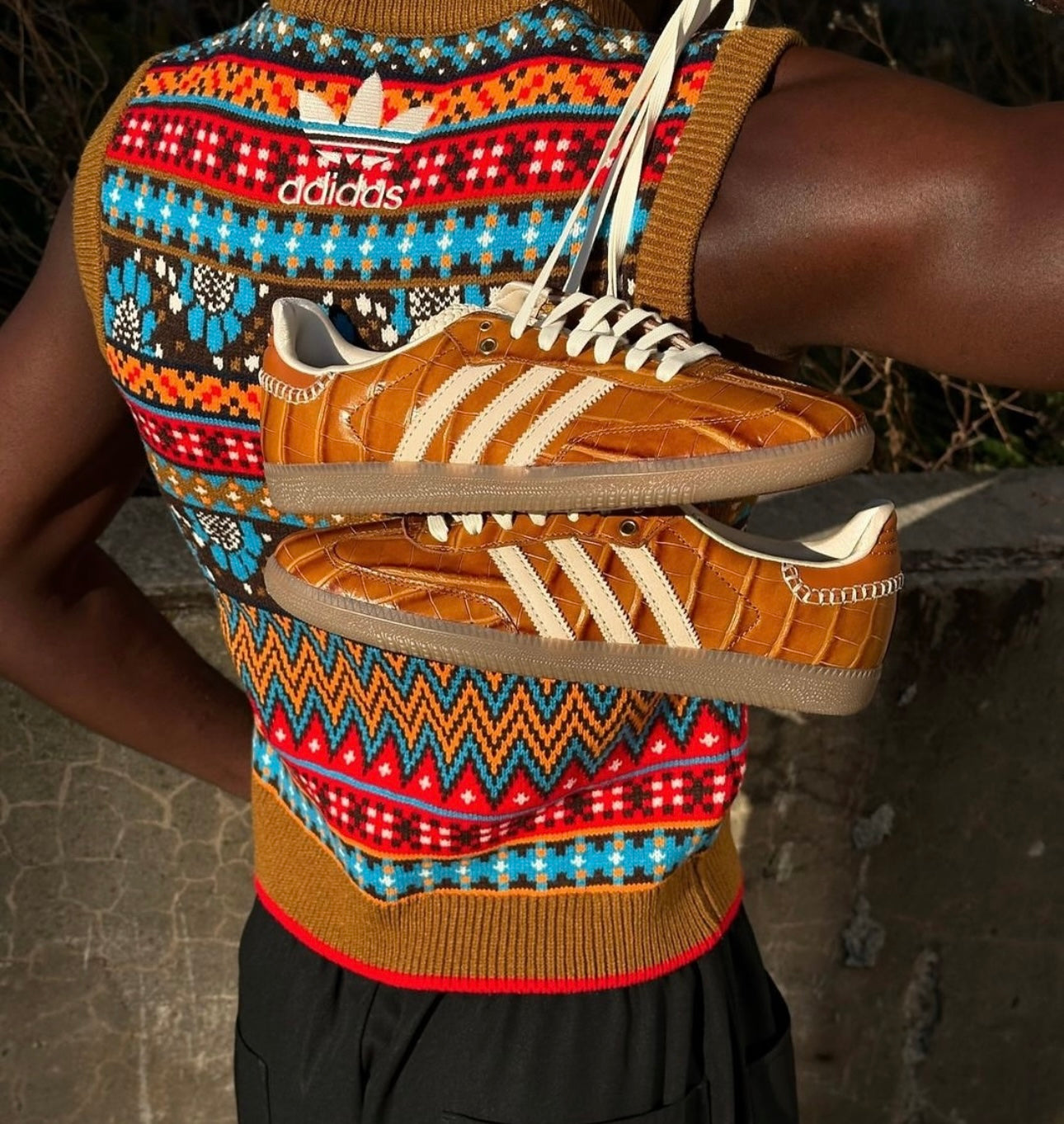 Wales Bonner X Adidas Originals Samba 'Wonder White Night Brown'