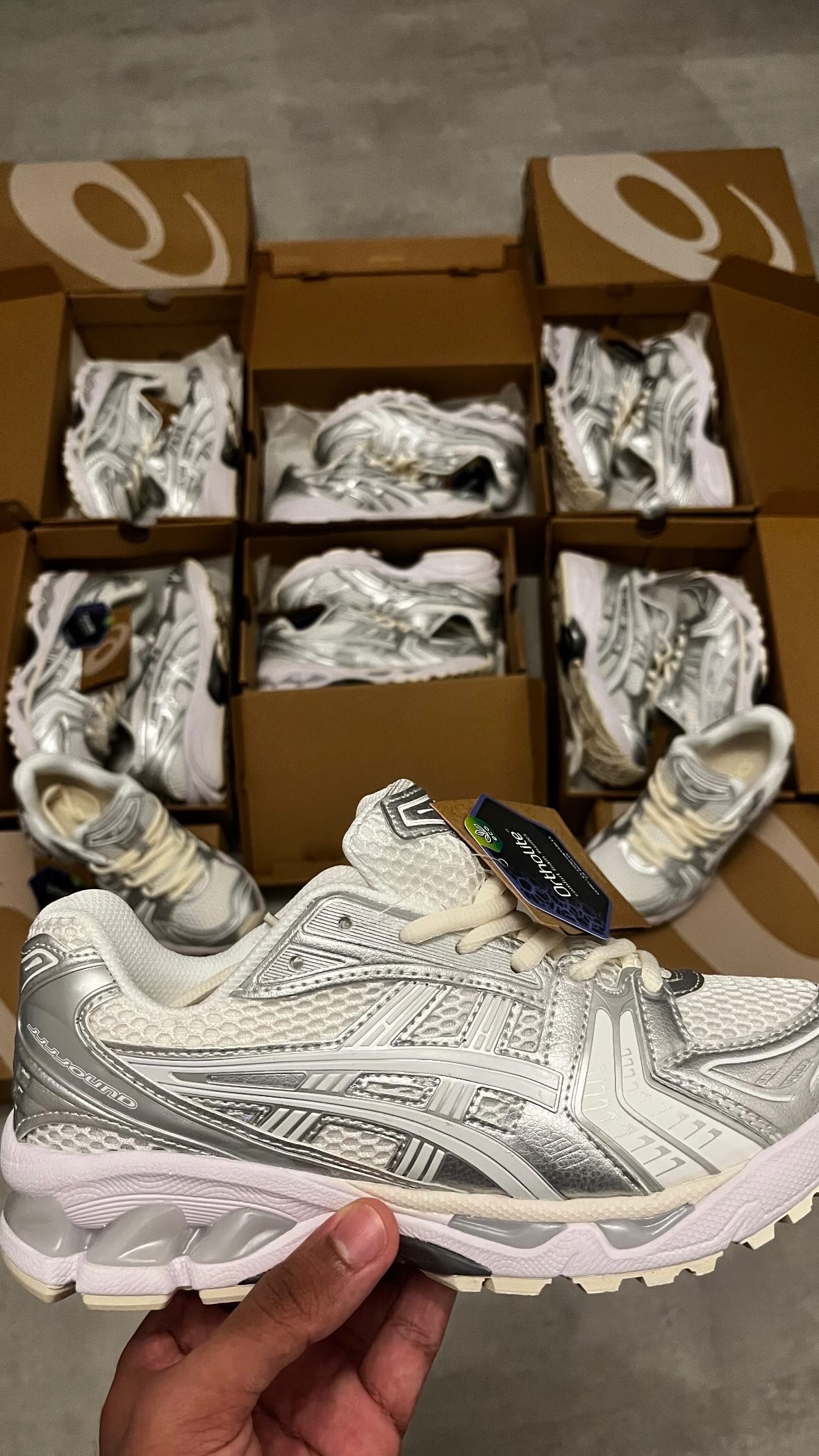 Asics Gel Kayano 14 Grey Metallic sneakers