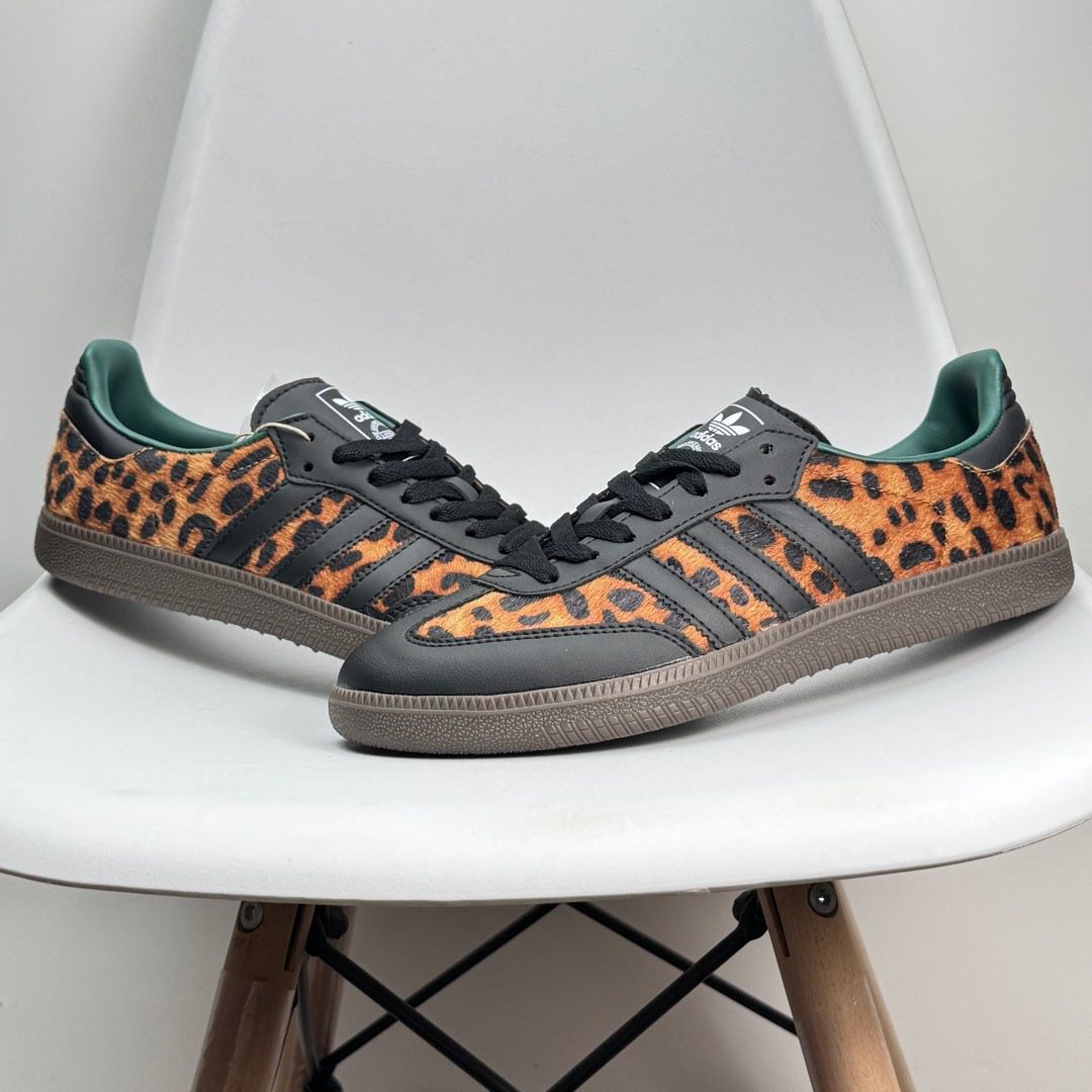 Adidas Samba Leopard - Collegiate Green 2025