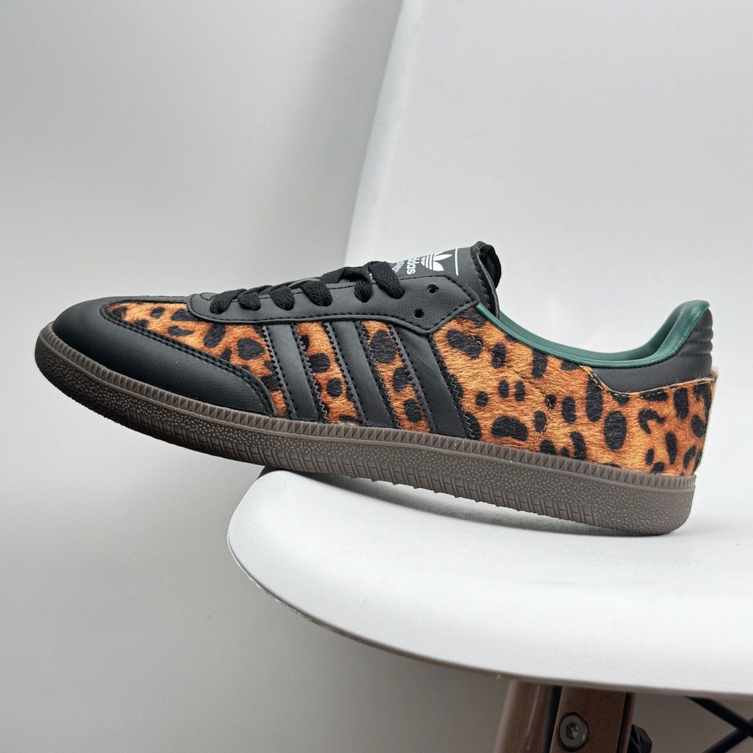 Adidas Samba Leopard - Collegiate Green 2025