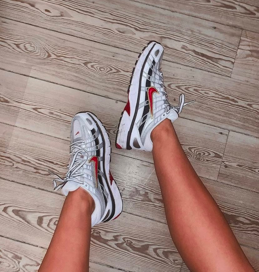 Nike P-6000 / White Varsity Red