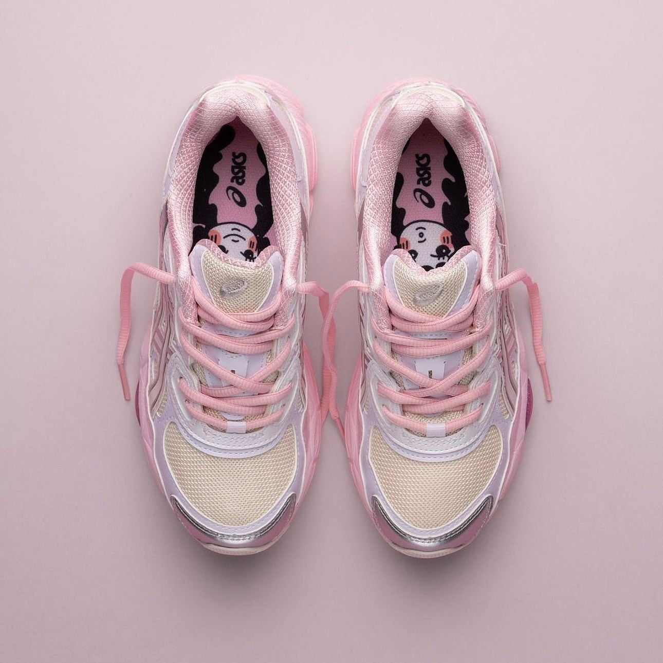 Asics kicki yang zhang x gel nyc 'cream pink'