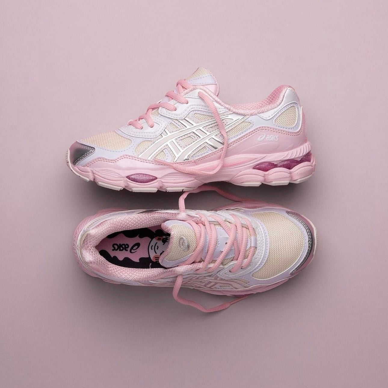 Asics kicki yang zhang x gel nyc 'cream pink'