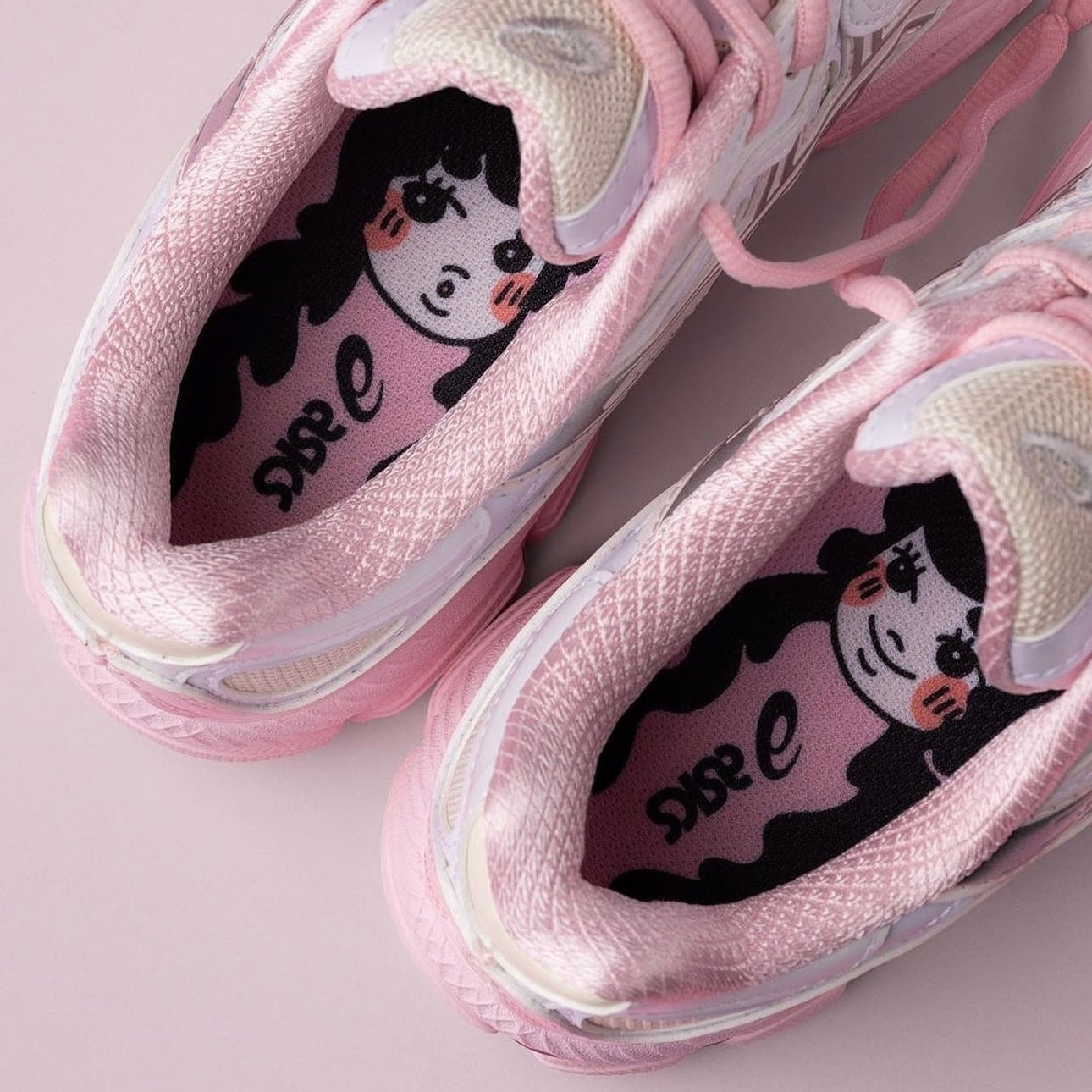 Asics kicki yang zhang x gel nyc 'cream pink'