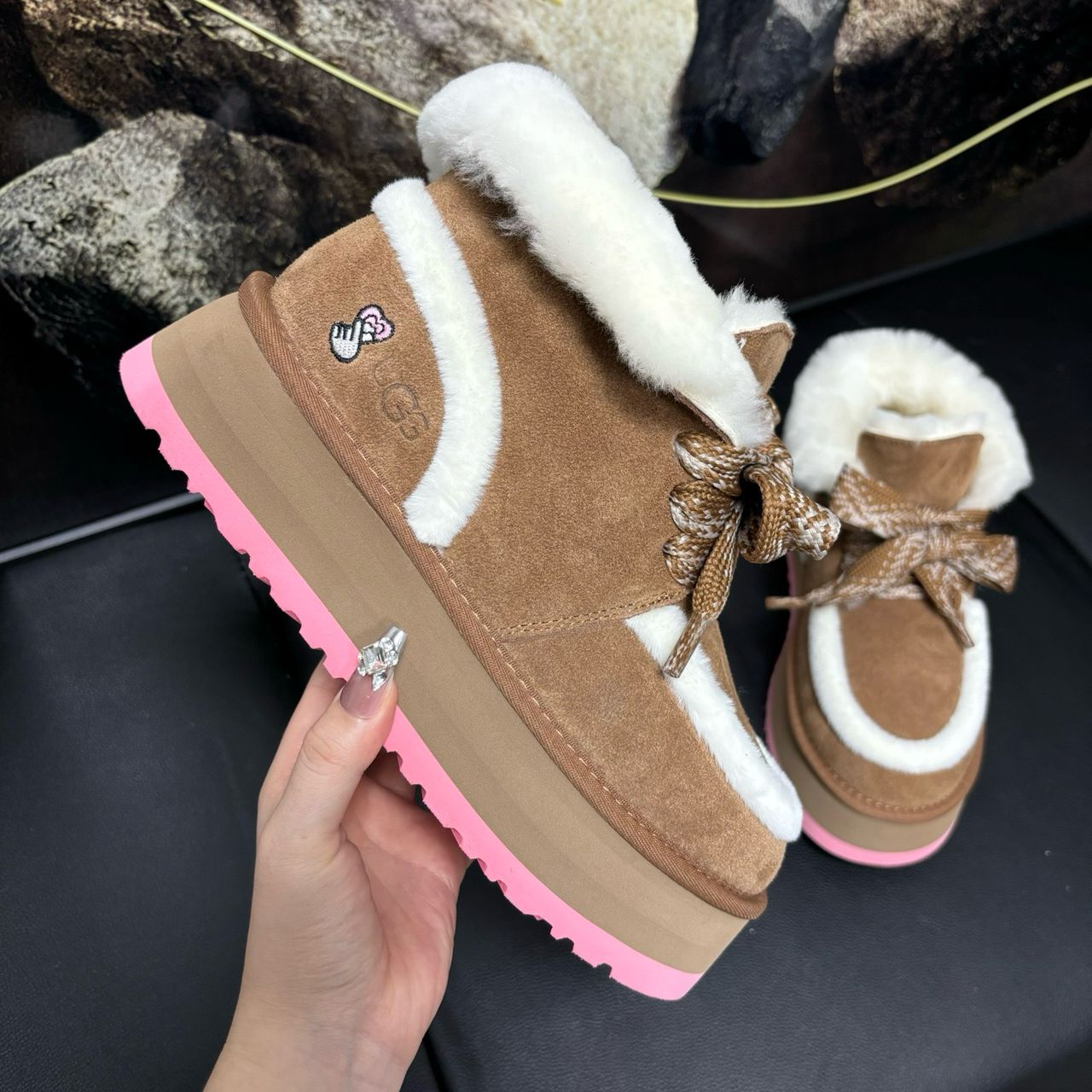 UGG Platform Marron