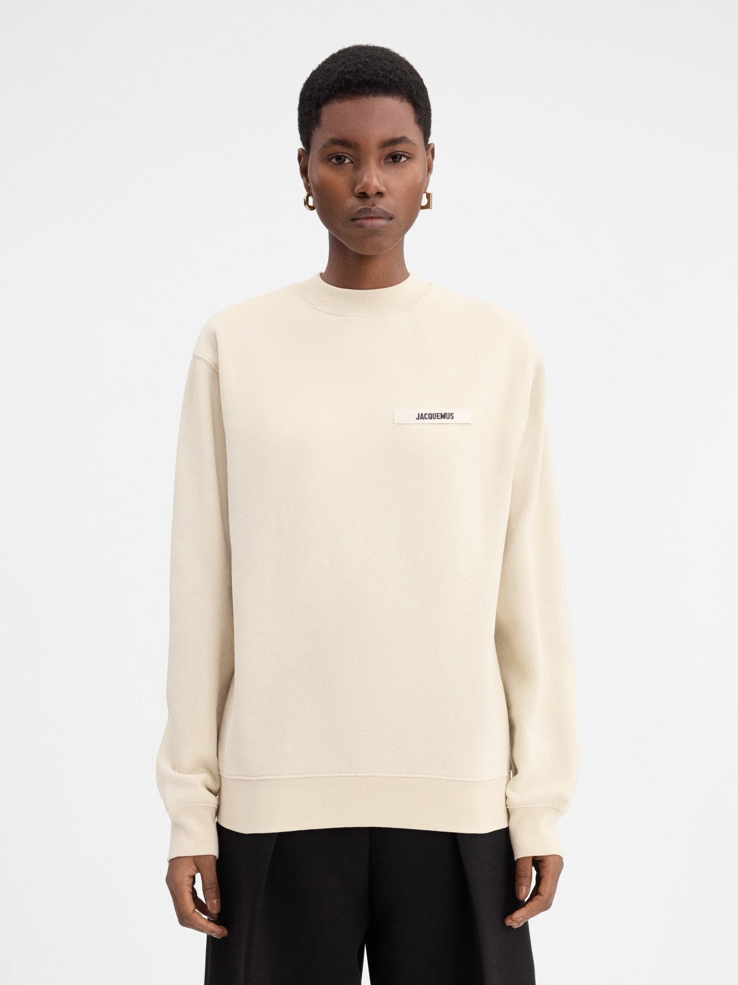 Jacquemus Sweatshirt Beige (vente privée)