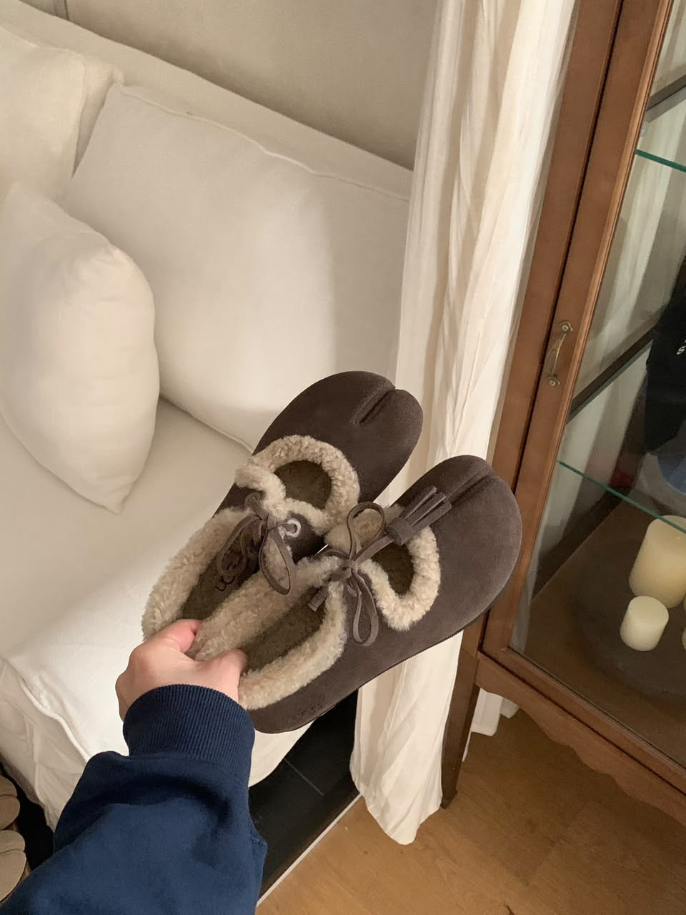 UGG Fourrée Marron à Pampilles