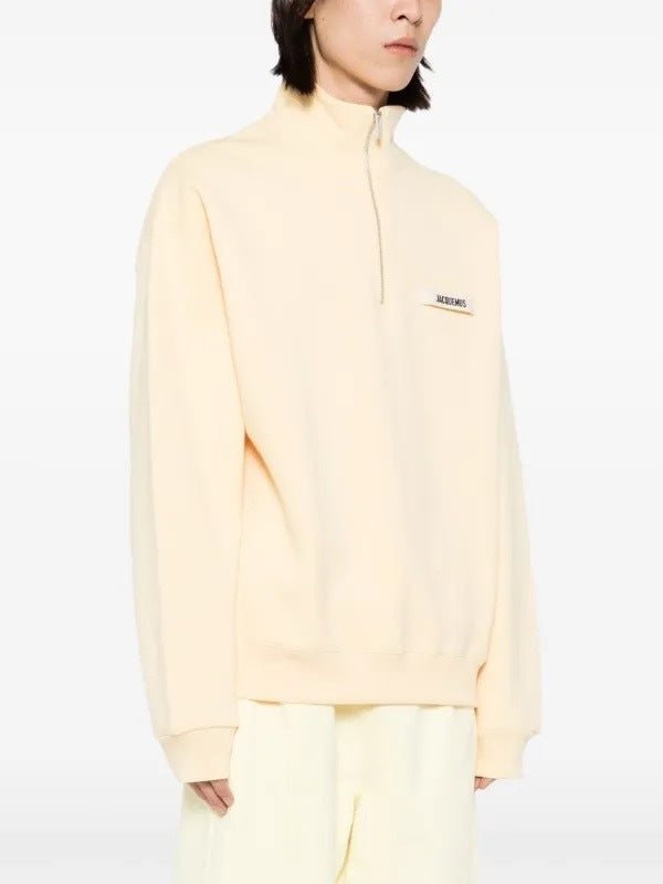 Jacquemus Pull Zippé Beige (vente privée)