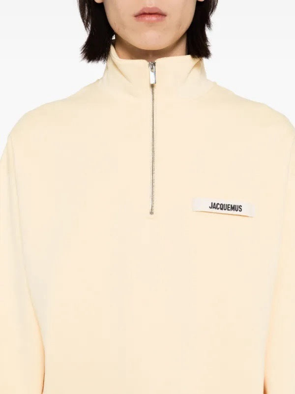 Jacquemus Pull Zippé Beige (vente privée)