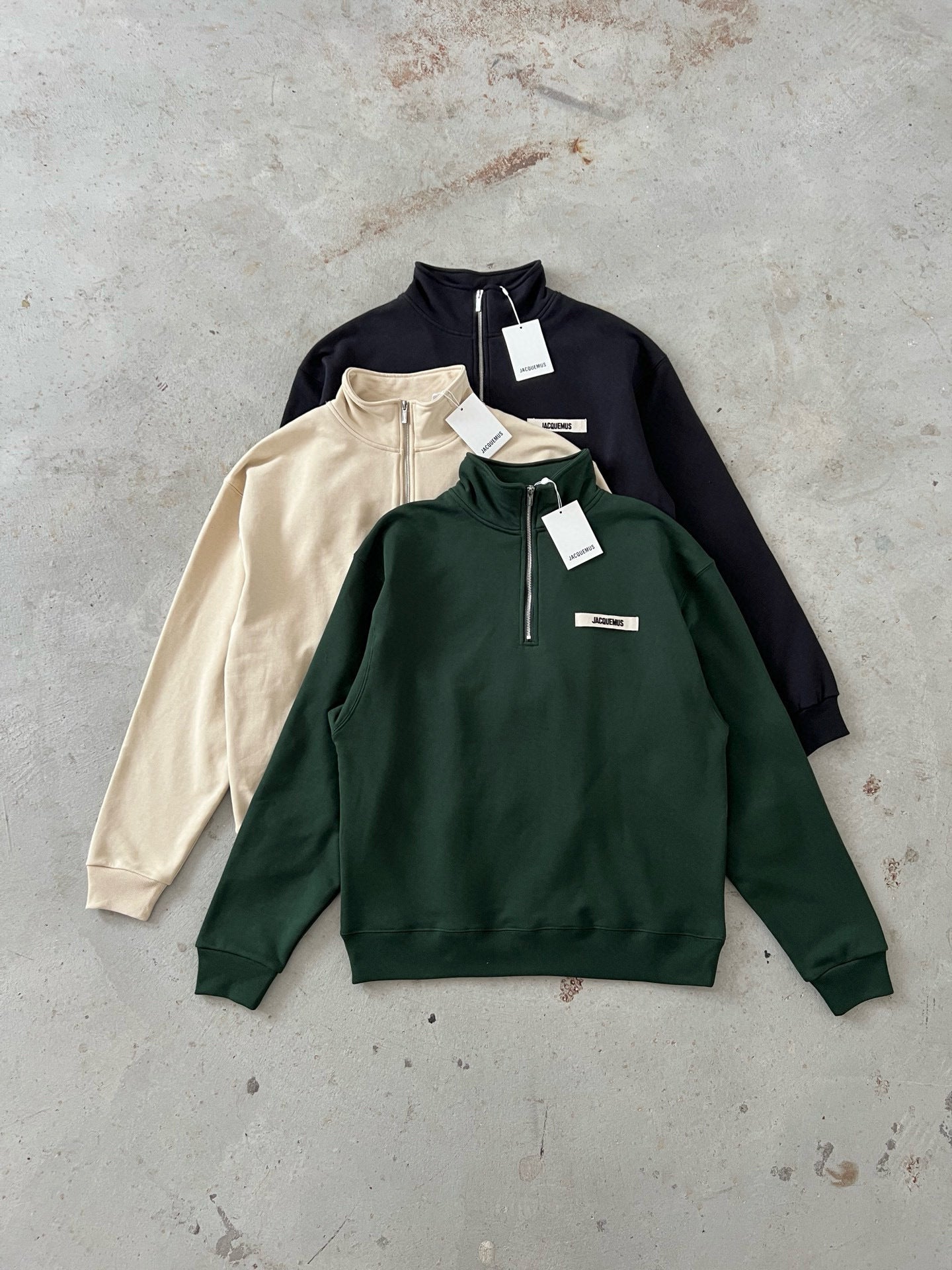 Jacquemus Pull Zippé Noir (vente privée)