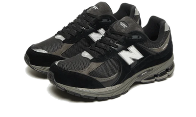 New Balance 2002r Black Dark Grey White