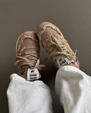 New Balance 574 Miu Miu Denim Brown