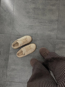 Adidas Campus winter Mule Platform Beige