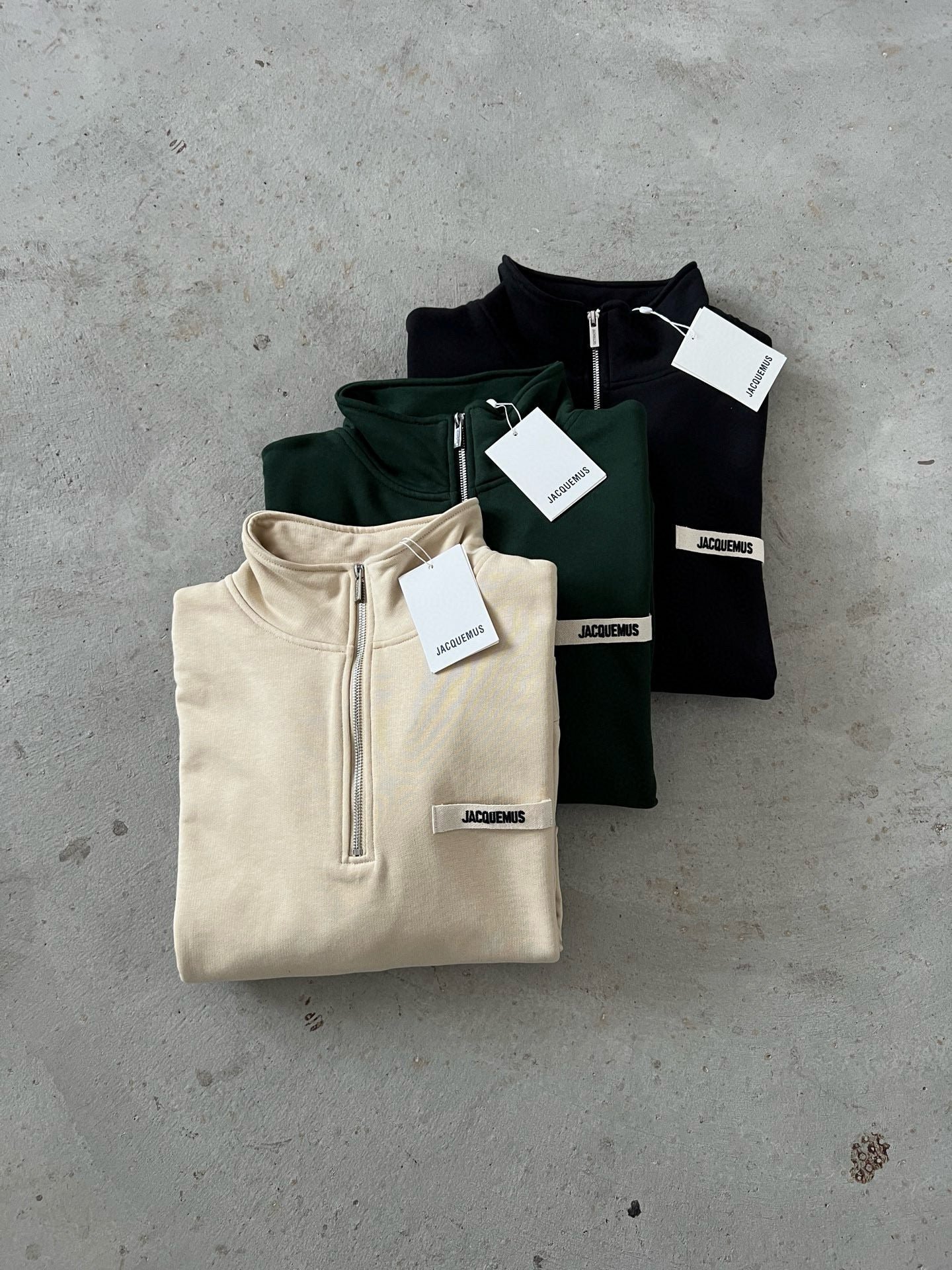 Jacquemus Pull Zippé Noir (vente privée)