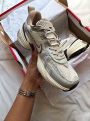 Nike V2K Run cream and plum in its box
